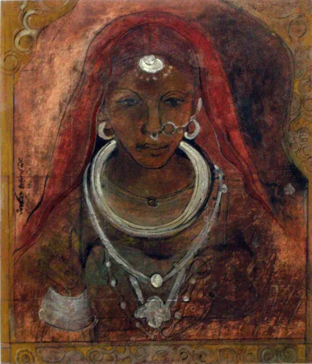 Untitled by Asit Mondal - Mixed Media on Paper
