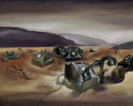 Devoied by Amlan Dutta - Oil on Canvas