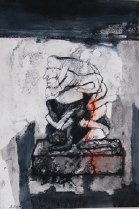 Untitled by Arindam Chatterjee - Mixed Media on Paper
