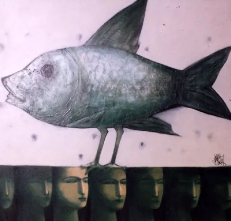 Untitled by Subrata Chowdhury - Acrylic on Canvas