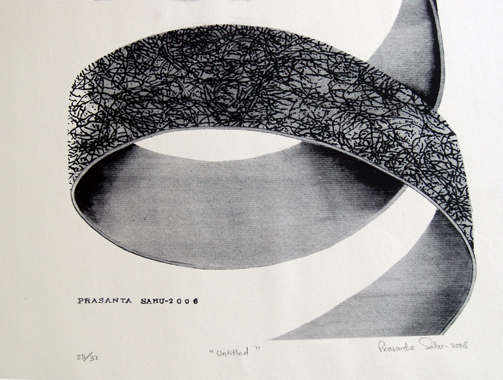 Untitled by Prasanta Sahu - Serigraphy
