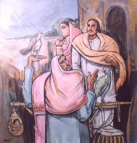 Untitled by Bijan Choudhury - Acrylic on Canvas