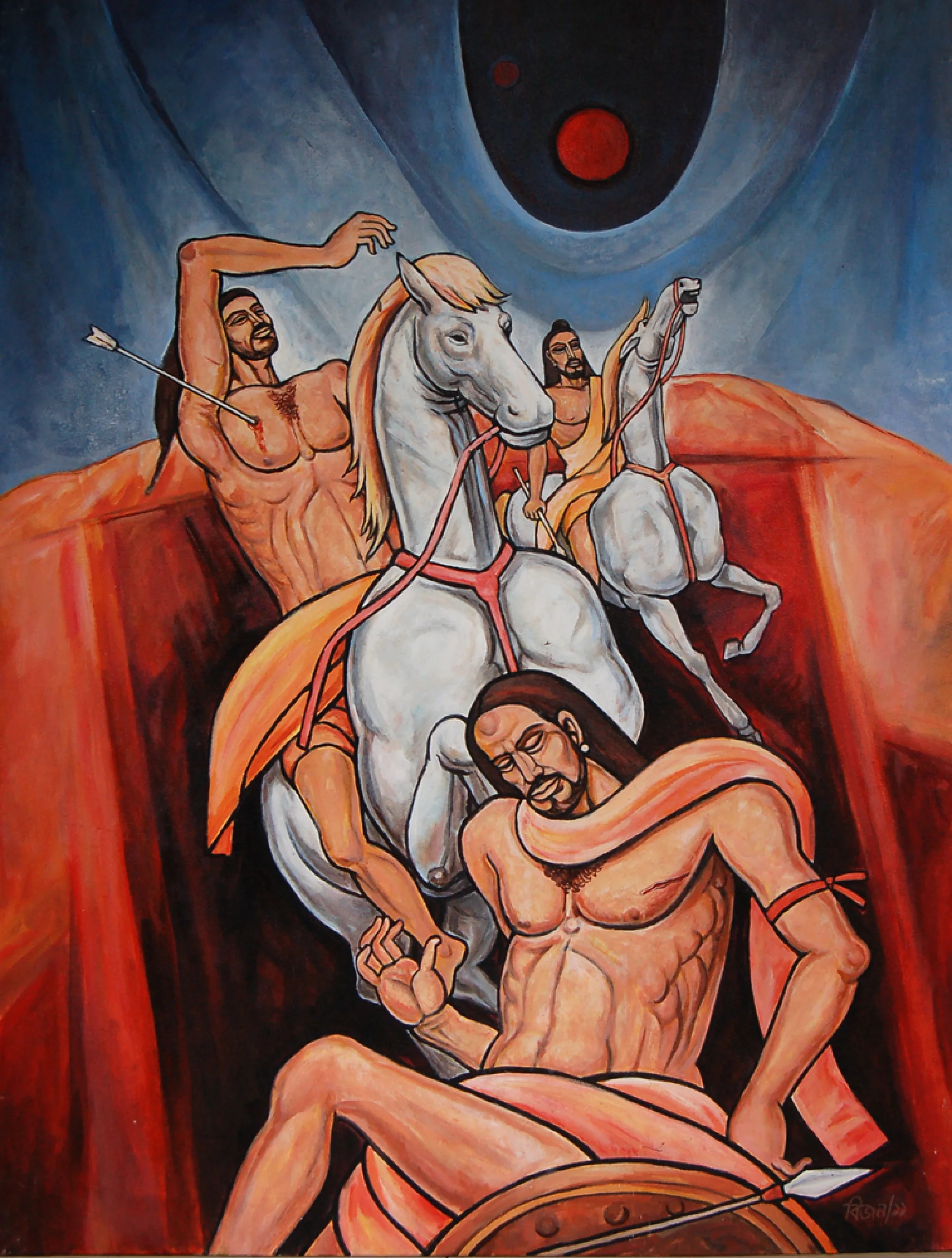 Untitled by Bijan Choudhury - Acrylic on Canvas