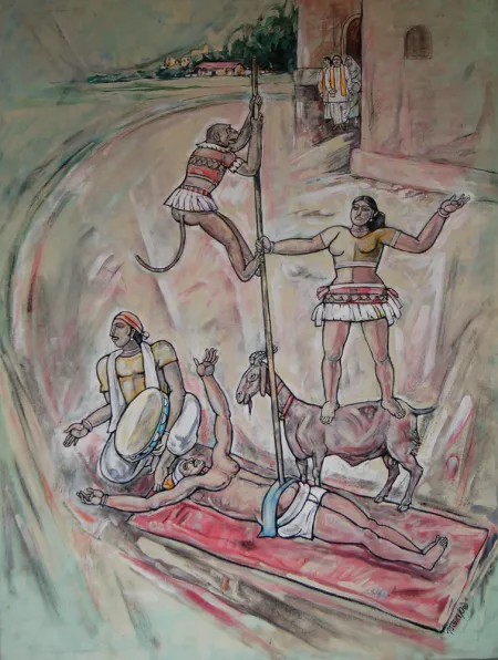 Untitled by Bijan Choudhury - Acrylic on Canvas