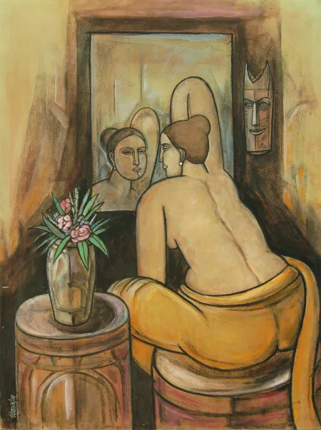 Untitled by Bijan Choudhury - Mixed Media on Canvas