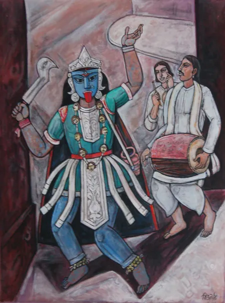 Untitled by Bijan Choudhury - Mixed Media on Canvas