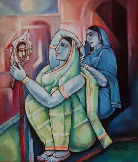 Untitled by Bijan Choudhury - Acrylic on Canvas